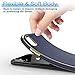 LOHASIC Premium Leather Case for iPhone Xs Max, Slim Flexible Anti-Slip Soft Grip Protective Cover Cases - Navy Blue