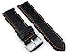 Dura Straps Leather Watch Band Waterproof Straps for Men and Women with Elegant Stitches (Orange stitching,24mm)