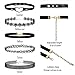 Caydo 12 Pieces Black Choker Necklace Lace Choker Tattoo Necklace for Women and Girls