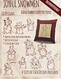 Joyful Snowmen Hand Embroidery Patterns by StitchX Embroidery
