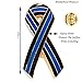 Brotherhood Police Pin- Police Lapel Pin Thin Blue Line 1 Inch Police Ribbon Pin Package of Two Honoring Fallen Police Officers