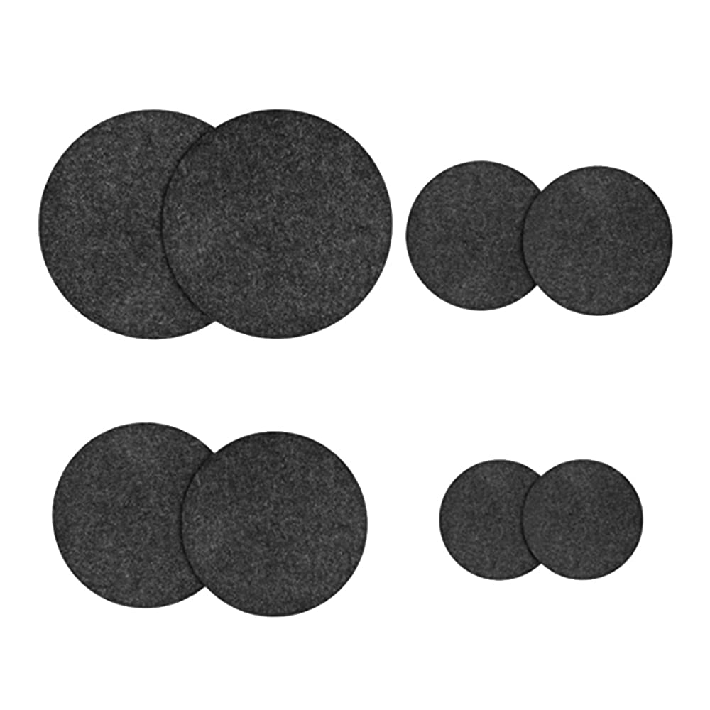 8 Pcs Felt Plant Saucer Plant Saucers 4/6/ 8/10 Inch Plant Trays Dark Grey Flower Pot Coaster Mats Durable Planting Coasters Round Absorbent Coaster Mats for Indoors and Outdoor