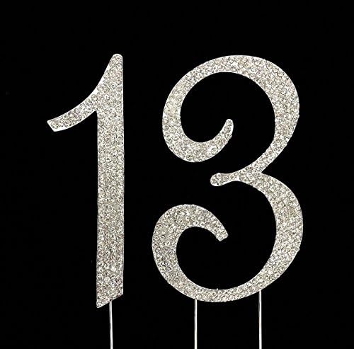 Perfectmaze Rhinestone Cake Toppers Combination Collection Wedding Anniversary Cake Decoration (13)