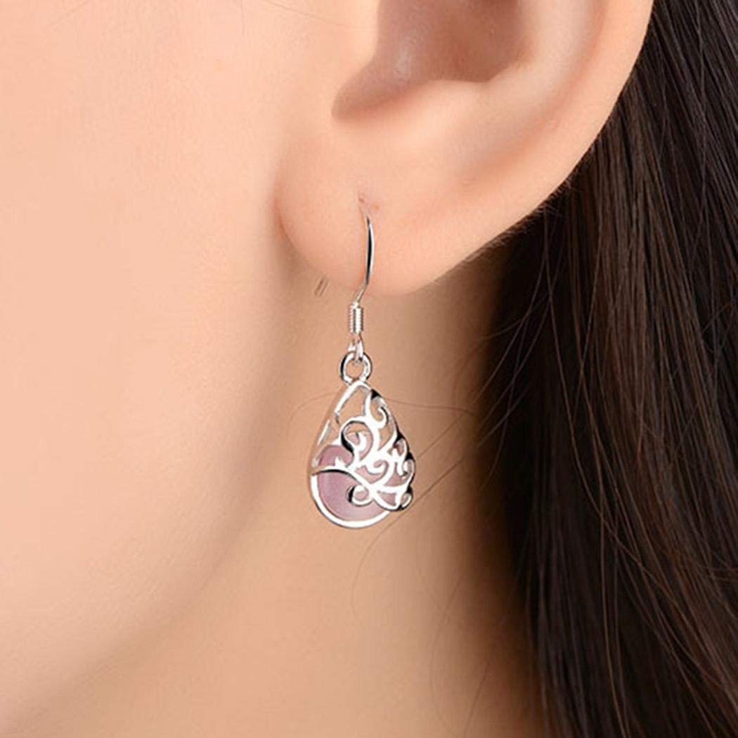 Gijoki New Women Fashion Earrings Jewelry Trendy Drop Water Shape Charm Wedding Gift Drop & Dangle