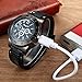 CkeyiN Novelty Sport Wristwatch Quartz Watches Collectable Butane Cigar Cigarette Lighter with USB Electronic Rechargeable Windproof Flameless Electric Gift - Black