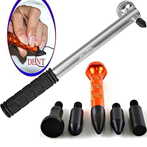 Super PDR 6Pcs DIY PDR Tools Paintless Dent Removal Tap Down Tools Dent Hammer