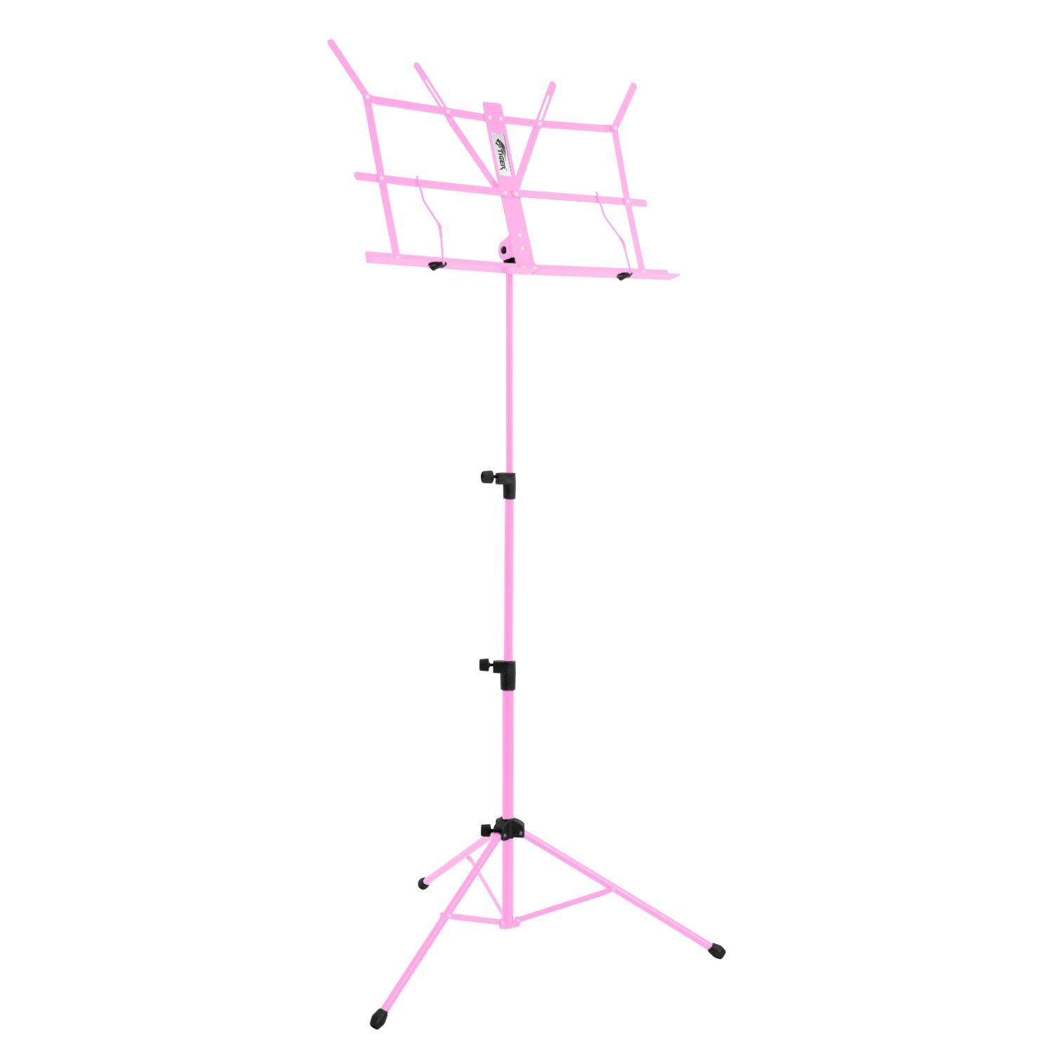 Tiger MUS49-PK Portable Easy-Folding Sheet Music Stand – Pink