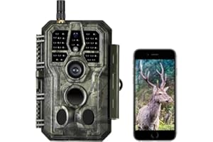 WiFi Deer & Trail Game Camera 32MP 1296P Wireless Hunting Camera with App No Glow Night Vision Time Lapse Montion Activated 0