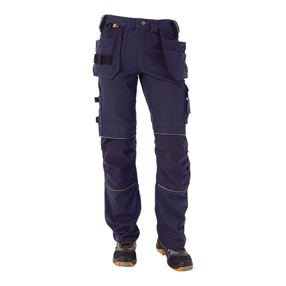 J.A.K. 150105100 Series 1501 60% Cotton/40% Polyester Waistband Trousers with Hanging Pockets, Navy, 56 R (39/32) Size