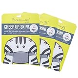The Crème Shop - Cheer Up, Skin! (Zebra Face Mask) 3 Piece Value Pack - Hyaluronic & Pearl
