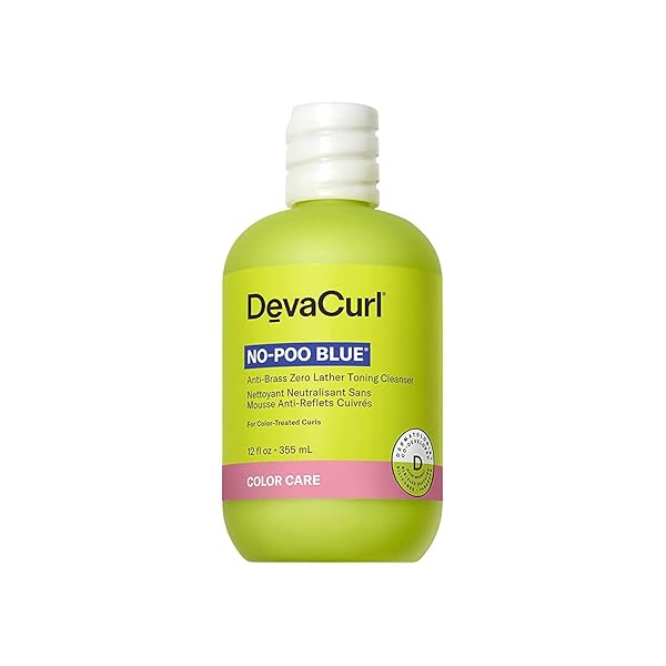 DEVACURL NO-POO BLUE® ANTI-BRASS ZERO LATHER TONING CLEANSER, SUPERFRUITS, 12 FL. OZ.