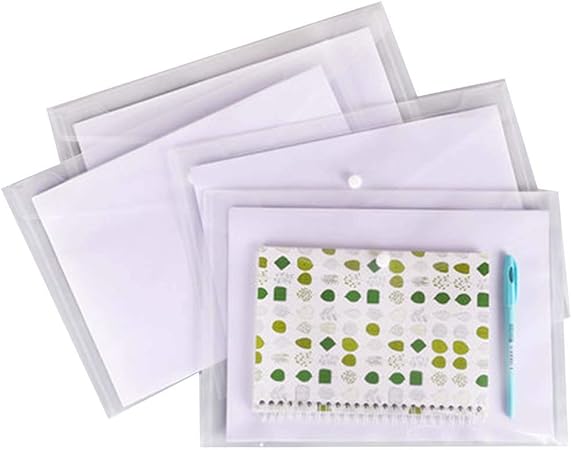 Amazon ファイルケース 透明 撥水 クリアケース カードケース ファイル袋 ペン入れ 持ち運びに便利 10枚セット ホワイト 収納ケース 文房具 オフィス用品