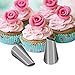Cake Decorating Supplies Tips Kits Stainless Steel Baking Supplies Icing Tips with Pastry Bags, Disposable Baking Cookie Cake Decorating Bags + Icing Coupler (7 Pieces)