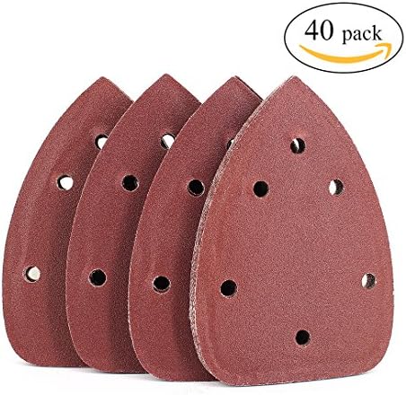 Ironsmith Crafts 40pcs 120 Grit Mouse Sanding Sheets Sanding paper