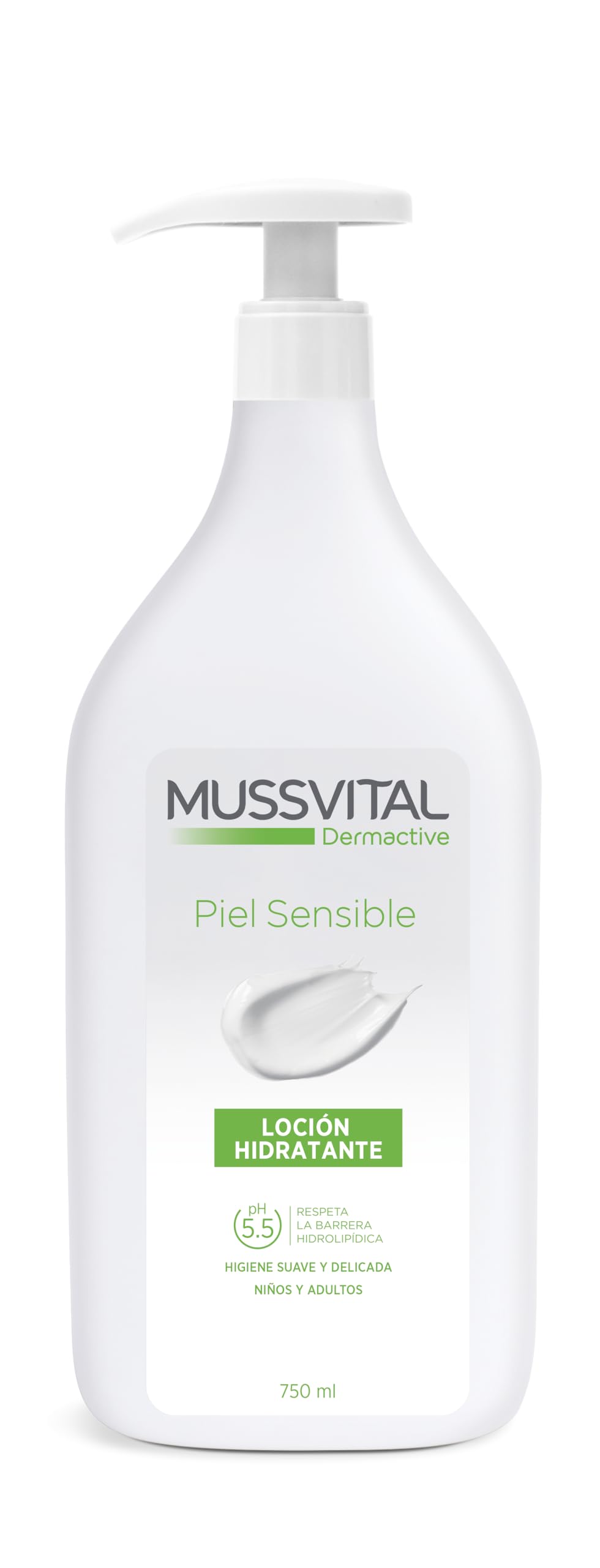 Mussvital Dermactive 24 Hour Sensitive Skin Moisturizing Lotion, 750 ml
