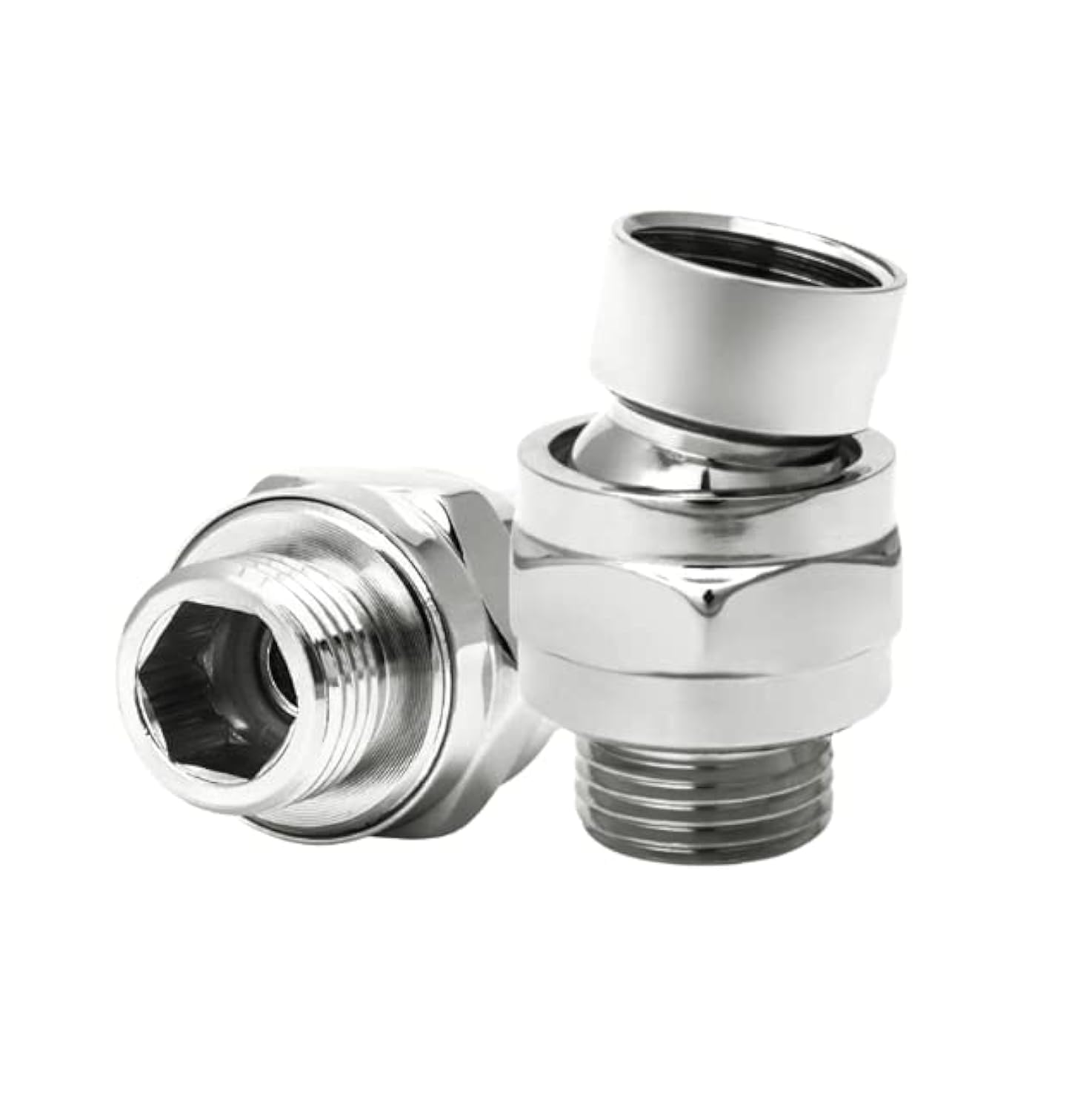 Shower Head Swivel Ball Joint Adapter Shower Connector Ball Joint Adjustable Shower Arm Connector for Shower Head