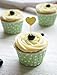 Honbay 40PCS Glitter Heart Cupcake Toppers Birthday Cake Decoration Food Picks Wedding Party Baby Shower Supplies