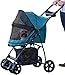 Pet Gear No-Zip Happy Trails Lite Pet Stroller, Zipperless Entry, Pine Green