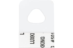 ZRD 1200 Pcs 1.2"x0.8" Mini Hang Tags, Self-Adhesive Plastic Clear Slot Hole Hanging Tabs for Peg Board Hooks, Retail Display, Sticker Display, Craft Room, Garage, and Study Room