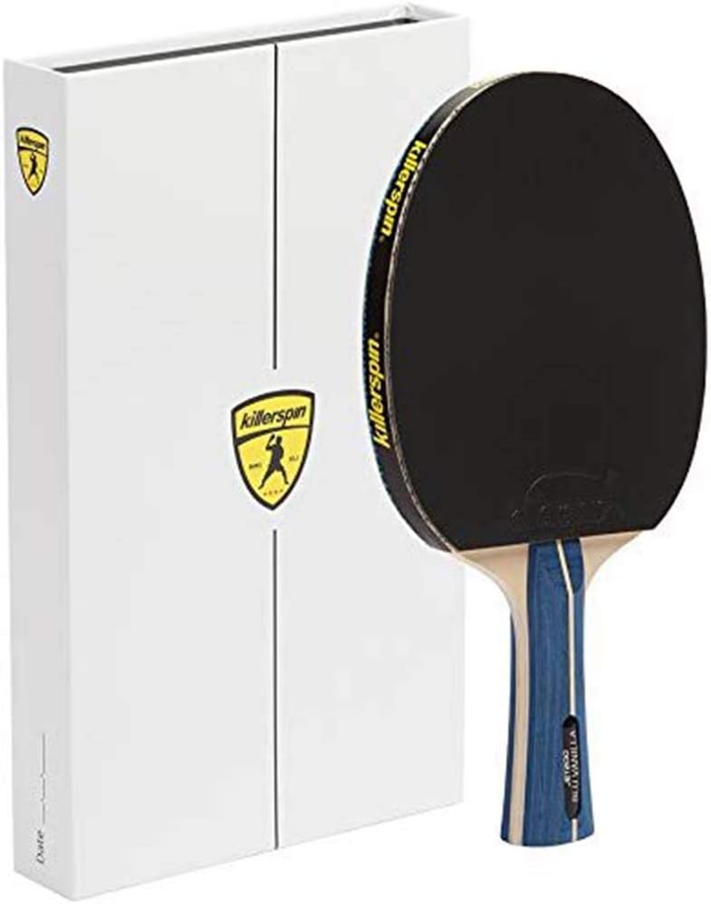 Killerspin Jet 200 Table Tennis Paddle, Recreational Ping Pong Paddle, Table Tennis Racket with Wood Blade, Jet Basic Rubber Grips Ping Pong Balls, Memory Box for Storage – BluVanilla : Beginner Table Tennis Rackets : Sports & Outdoors
