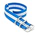 CIVO Watch Bands Premium Ballistic Nylon Watch Strap Stainless Steel Buckle (Sky/Ivory, 22mm)