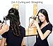 Ceramic Tourmaline Flat Curling Iron - Argan Oil Round Edge 3D Floating Plates Hair Straightener with 450℉ High Heat 10s Heat Up Auto Shut Off