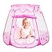 Ball Pit, Easy Folding Princess Play Tent with Storage Bag, Pink (balls not included)