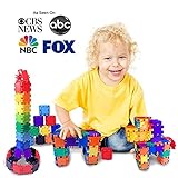 Jarrby MAX Build More Blocks Magna Snap Cubes -Educational Kids Toddler Toys & Preschool Learning Toys - Juguetes para niños niñas de 2 3 4 5 6 7 8 años.