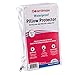 Guardmax Jersey Knitted Pillow Protector with Zipper Standard Size - 2 Pack -100% Waterproof, Bed Bug Proof, Dust Mite Proof, & Hypoallergenic Pillow Covers - Premium Zippered Pillow Cases. (20 X 26)