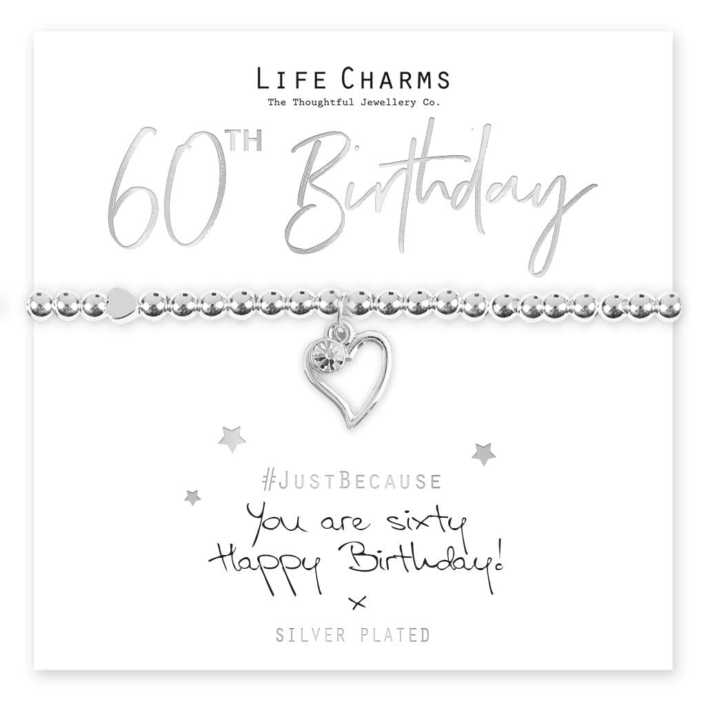 Life Charms Happy 60th Birthday Bracelet