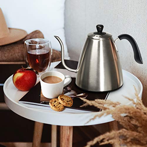 Gooseneck Electric Kettle Cusimax Coffee Kettle Tea Kettle Pour Over for Drip, 1000W with 6