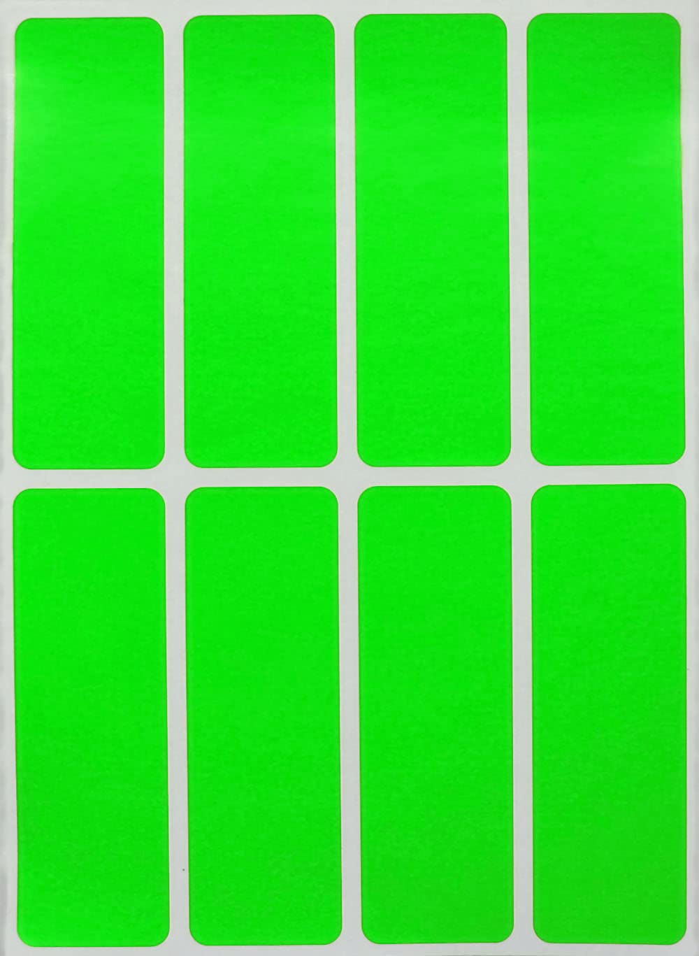 Royal Green Rectangular Sticker Color Coded Write on Labels for Organizing, Moving, & Mailing, 3x1 inch Stickers Writable Labels & Tags for Home, Office, and School Projects, 400-Pack (Neon Green)