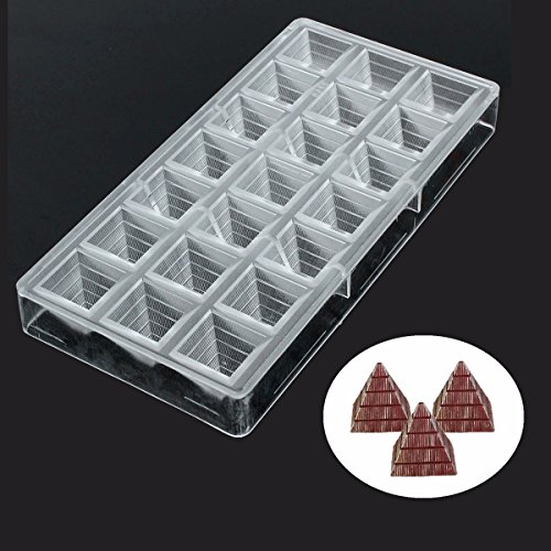 Pyramid Chocolate Mold. Jeteven Chocolate Mold, Jelly Candy Mold, Non