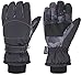 ANDORRA Waterproof Insulation Touchscreen Ski Gloves, M, Black Pink Dot