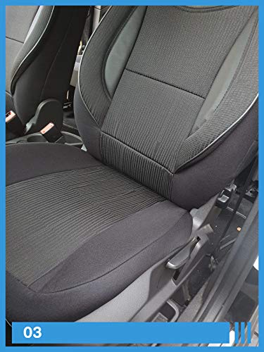BREMER SITZBEZÜGE Autostoelhoezen compatibel met Nissan Qashqai 1 J10 bestuurder en passagiersset vanaf 2006-2013… - Afbeelding 8