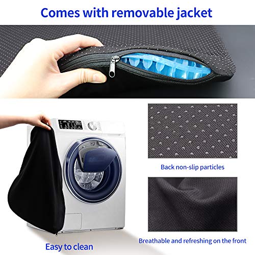 Gel Seat Cushion,DoubleLayer Thick Egg Gel Seat Cushion with NonSlip