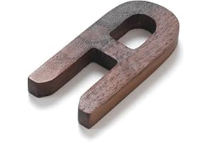 TUOJINRUIDA Black Walnut Alphabet Letters - Premium Decorative Wooden Wall Decor - Customizable Monogram Art - Eco-Friendly &