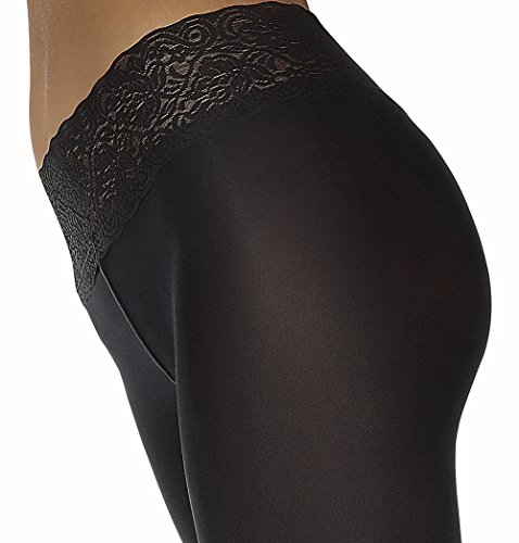 MARILYN LUXURY LACE TIGHTS 100 DEN (M/L, Latte - Brown)