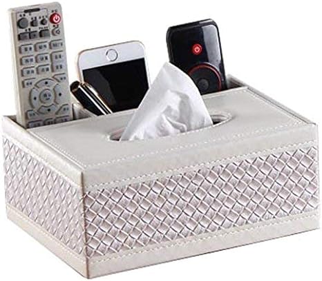 Amazon ティッシュケース 卓上収納ケース 小物入れ Puレザー ケース おしゃれ 多機能収納ボックス 3仕切り インステア 車用 ティッシュカバー 高級感 リモコンラック ティッシュホルダー マグネット付き ホワイト ティッシュケース ホルダー オンライン通販