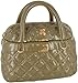 Neiman Marcus Quilted Handbag Cookie Container - Ceramic Cookie Jar - Beige and Gold