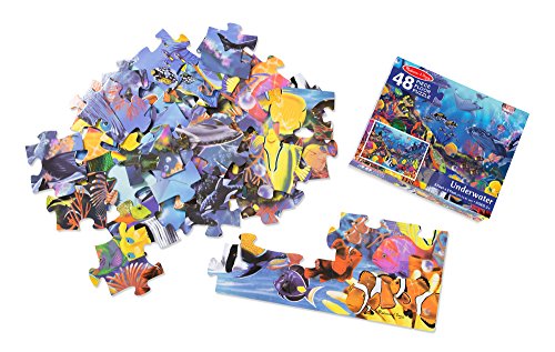Melissa & Doug Underwater Ocean Floor Puzzle (48 Pieces), 2 x 3 feet