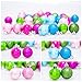 ITART 70ct Christmas Tree Ball Ornaments Decorations Shatterproof Balls and Finial Drops Assortment for Xmas Trees, Kids Parties Decoration (Blue, Pink, Rose Red, and Green)