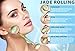 Jade Roller For Face & Gua Sha Scrapping Slimming, Firming & Rejuvenating Tool- Anti-Aging, Anti-Wrinkles, Puffiness- Natural Facial Skin Massager Treatment Therapy- Premium Authentic Jade Stone