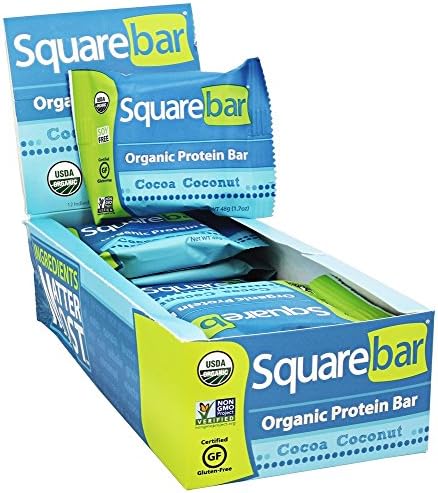 Squarebar - Organic Protein Bar Cocoa Coconut - 12 Bars