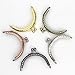 5pcs Dia.8.5cm 3.3 Inch Retro Half Round Bead Embossed Metal Purse Frame Coin Bag Kiss Clasp Lock DIY Craft Assorted 5 Color/Set