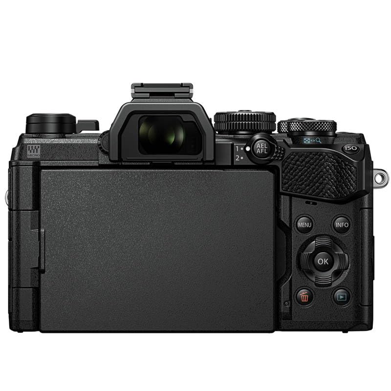 OM SYSTEM OM-5 Micro Four Thirds Systemkamera, 20 MP Live MOS-Sensor, optimierte 5-Achsen-Bildstabilisierung, IP53, Handheld High Res Shot, Schwarz 3