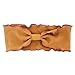 Kaide Elastic Wavy edge Knotted Bow Fashion Headband Turban Headwrap,Pack of 6