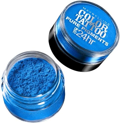 Maybelline New York Eye Studio Color Tattoo Pure Pigments Eye Shadow - Brash Blue (Pack of 2)