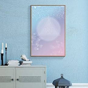 Floating Framed for Living Room Bedroom Abstract Geometric...