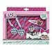 LOL 18-Pc Girl's Hair Accessory Kit & Add-A-Charm Toy Jewelry Box with 2 Cute Headbands Pink